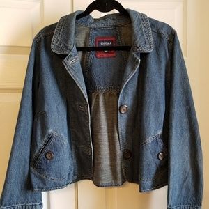 Sonoma crop denim jacket, Size XL